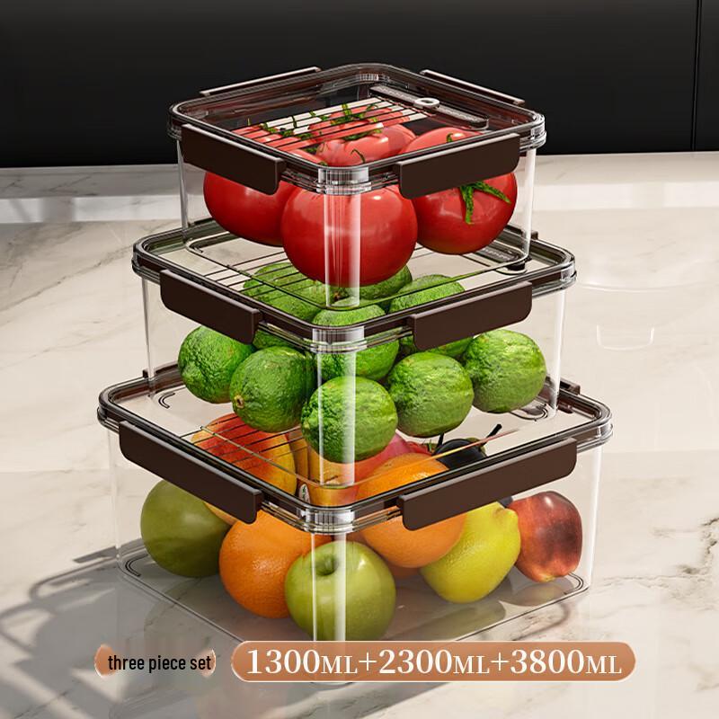 Food Storage Container Set 1300ml+2300ml+3800ml