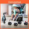 Portable Baby Stroller Sit Or Lie Down Folding Pushchair Adjustable Backrest