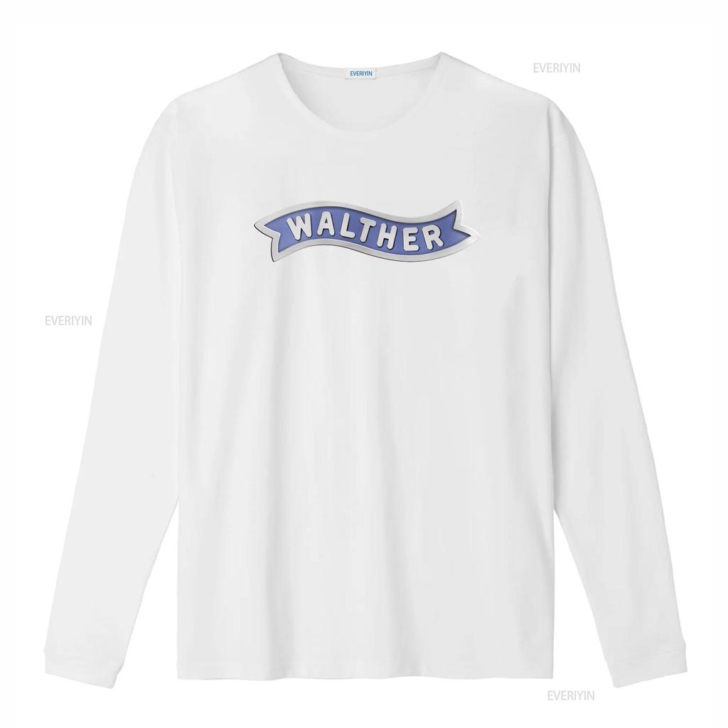 Walther Guns Firearms Logo Mens Black T Shirt Size S 5XL Stylish Print Vintage Washed Streetwear Unisex Slightly Soft Homme