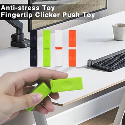 Slider de plástico magnético brinquedo de bolso de tamanho clicker push brinquedo flexibilidade dedo brinquedo de treinamento adultos