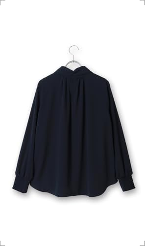 High-neck Bowtie Blouse [2-way] [long Sleeves]