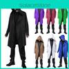 Eleganter Hexen-Zauberer-Umhang mit Kapuze für Halloween Cosplay Kostüm in mehreren Farben