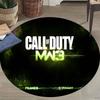 1Pc Call Duty Mw3 Flannel Round Rug Soft Non Slip Circular Office Carpet Floor Mat  Bedroom Living Room Xmas Gift Q1315