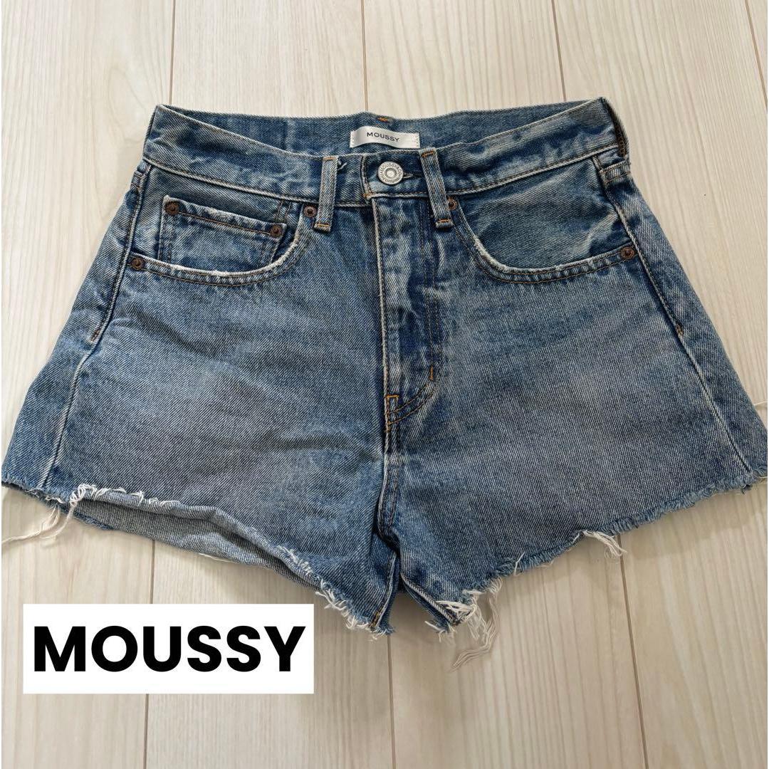 MOUSSY denim shorts cut-off size 0