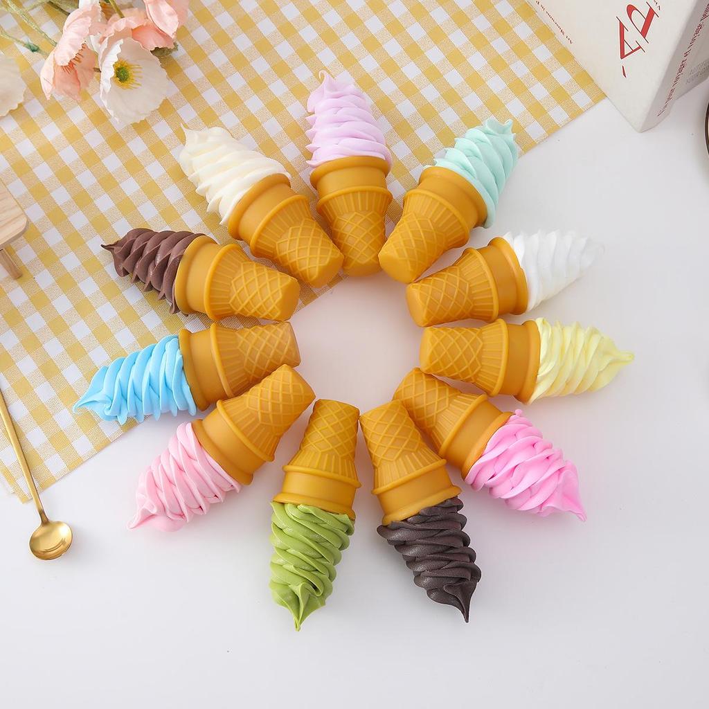 Crispy Cone Fake Ice Cream Torch Decoration Prop