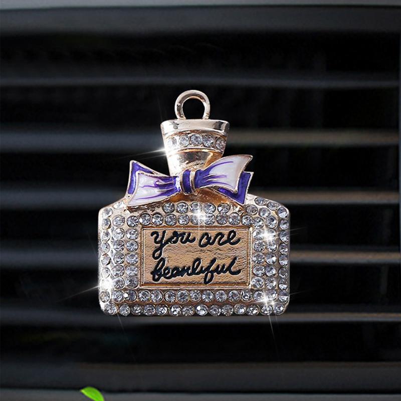 Rhinestone Vent Clips For Car Car Diffuser Vent Clip High Heel Decorative Car Air Freshener Clip For Girls Women Stylish Car