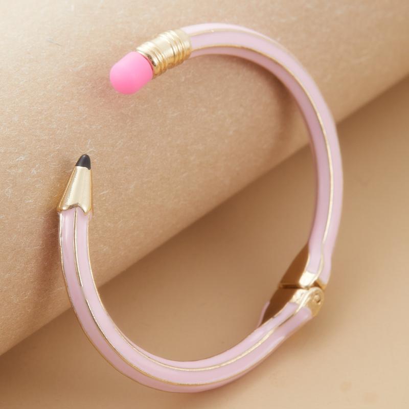 1PC Artistic & able Pencil Shaped Bracelet, Elegant Design Suitable For Women's Daily Wear, Great Gift