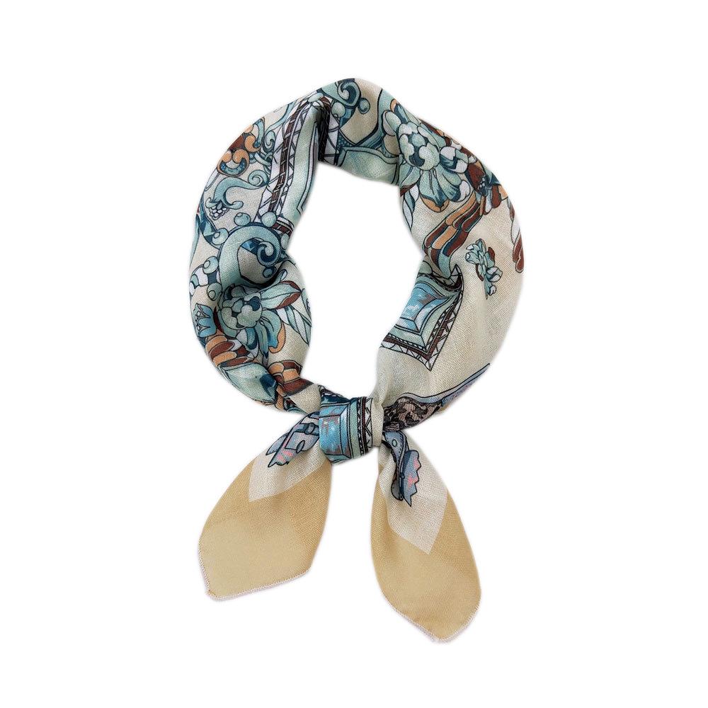 Versatile Cotton Linen Silk Scarf: Spring & Autumn Unisex Small Square Neck & Head Accessory