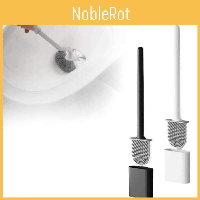 Brush Toilet Silicone Deep Cleaner Brushs Nonslip Long Plastic Tool Handle