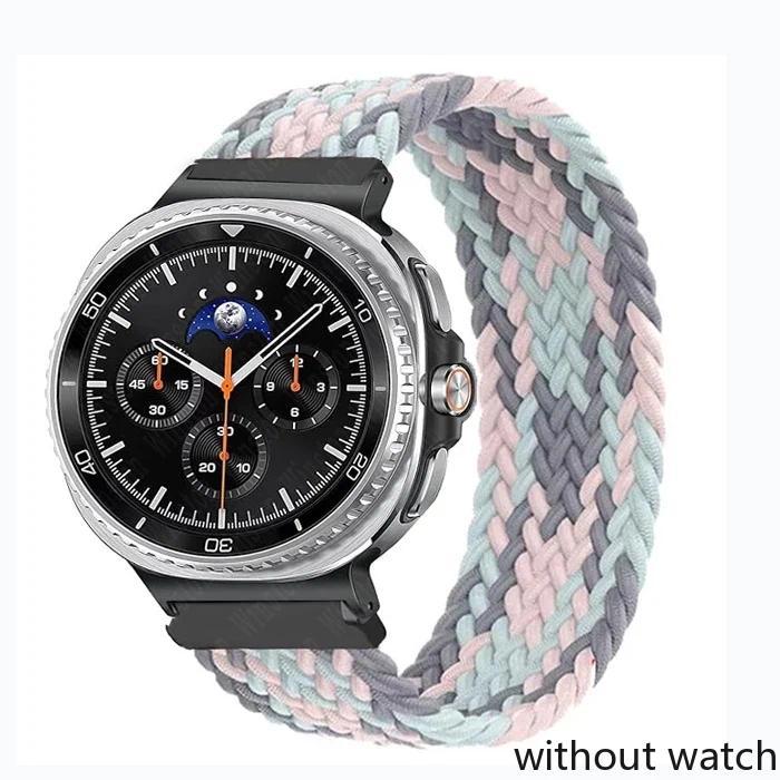 Elastic Braided Solo Strap for Samsung Galaxy Watch 8/8 Classic 40mm 44mm 46mm Nylon Band for Galaxy Watch Ultra(2025) 47mm Brac