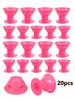 10/20Pcs Silicone Heatless Hair Rollers Reusable Curlers for Women DIY No-Heat Curling Set Salon Home Hair Styling Tools