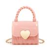 2023 Diamond Embossed Heart-Shaped Mini Jelly Coin Purse