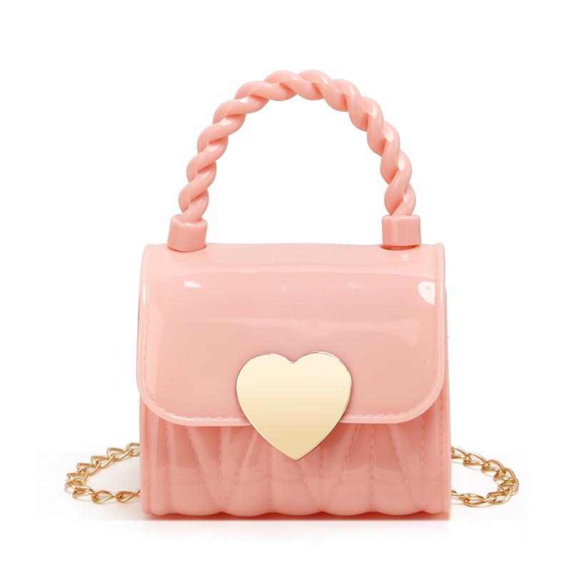 2023 Diamond Embossed Heart-Shaped Mini Jelly Coin Purse