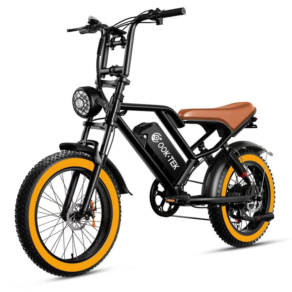 Bici Elettrica Fat Tyre OOK-TEK S8, Batteria 48V 17.5Ah, Full Suspension