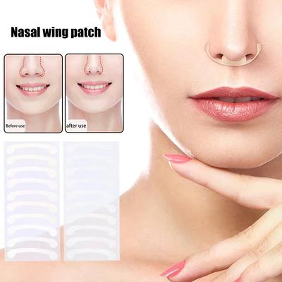 Patch Aile de Nez Rétrécissante Cosplay Rétrécissement du Nez Autocollants Nez Amincissants Invisibles Ailes de Beauté Nez Étroit Outils de Maquillage pour Femmes