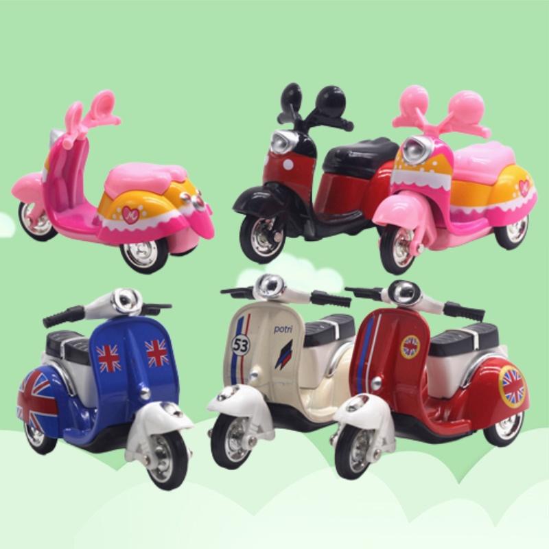 Alloy Lady Motorcycle Sheep Model Display Box 143 Scale, Powerful Return Function, Multi-functional, 107*4cm