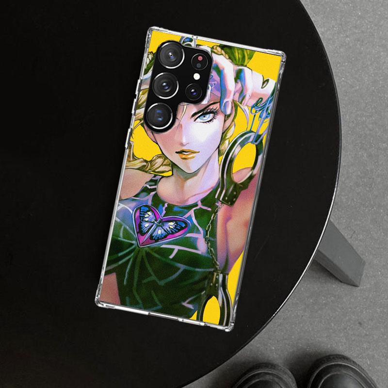 JoJo's Bizarre Adventure Jolyne Cujoh Phone Case Cover for Samsung Galaxy S26 S25 Edge S24 S23 Ultra S22 Plus S21 FE S20 + Art C