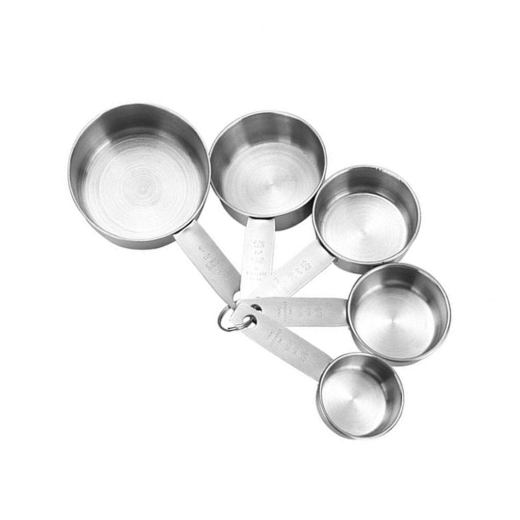 

4Pcs Measuring Cups Kit Measuring Cups Set Stainless Kitchen Seasoning Baking Tool with Scale