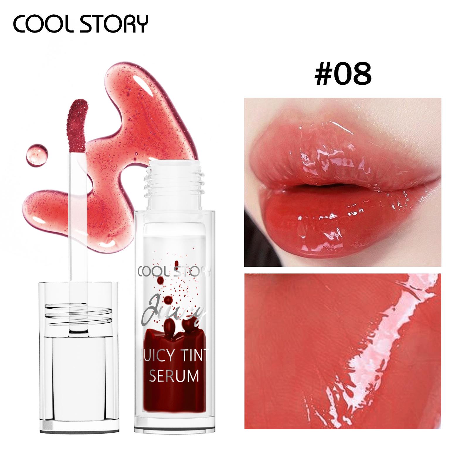 

Зеркальный блеск для губ, сочный оттеночный тинт, вишневый блеск для губ, увлажняющий и стойкий макияж для губ