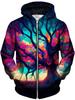 Psychedelic Pattern 3D Printed Scenery Zipper Hoodies Men Women Fashion Hooded Oversized Hoodie Kids Zip Up Sweatshirts Coat
