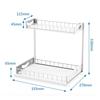 ZISIZ Double-Layer Pull-Out Under-Sink Organizer Rack