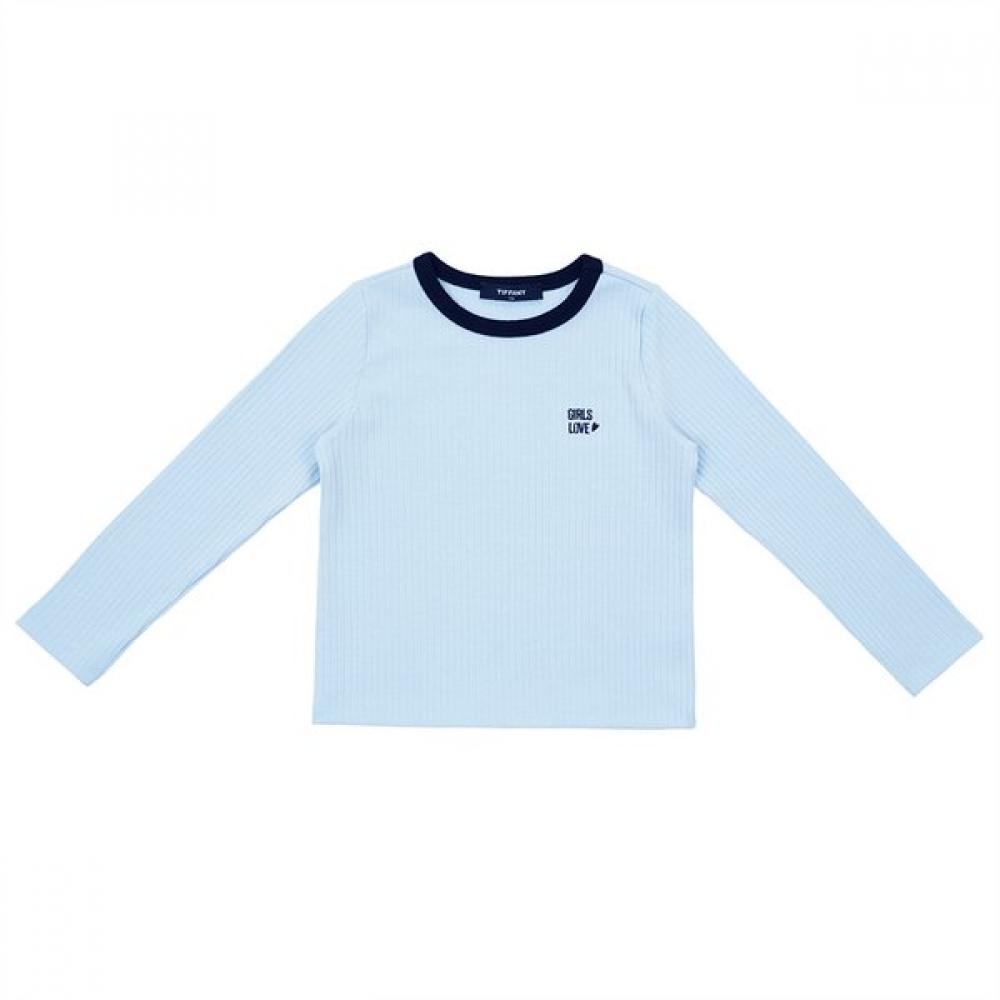 Tiffany Blue Combi Ribbed Tee T54kbt030 Blue/120