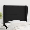 Vidaxl Wingback Headboard, Black, 83X23X118/128 Cm, Fabric