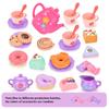 Kids Tea/Pastry Set Toy Simulation Pretend Play Food Playset for Children Montessori Toddler Children Gift Kitchen Girl