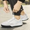 Genuine Leather White Board Shoes Men Skateboard Loafers Man Sport Casual Sneakers Mens Lace Up Flats Male Skate Shoes 2026