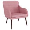 Armchair Pink 63 X 76 X 80 Cm Velvet