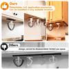 Set of 4 Plastic Mixer Accessory Hanger Organizes Blender Tool and Scrapers with Secure Countertop Mounting for Kitchen