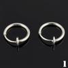 1 Pair Nose Lips Ring Spring Clip Hoop Earring Unisex Piercing Septum