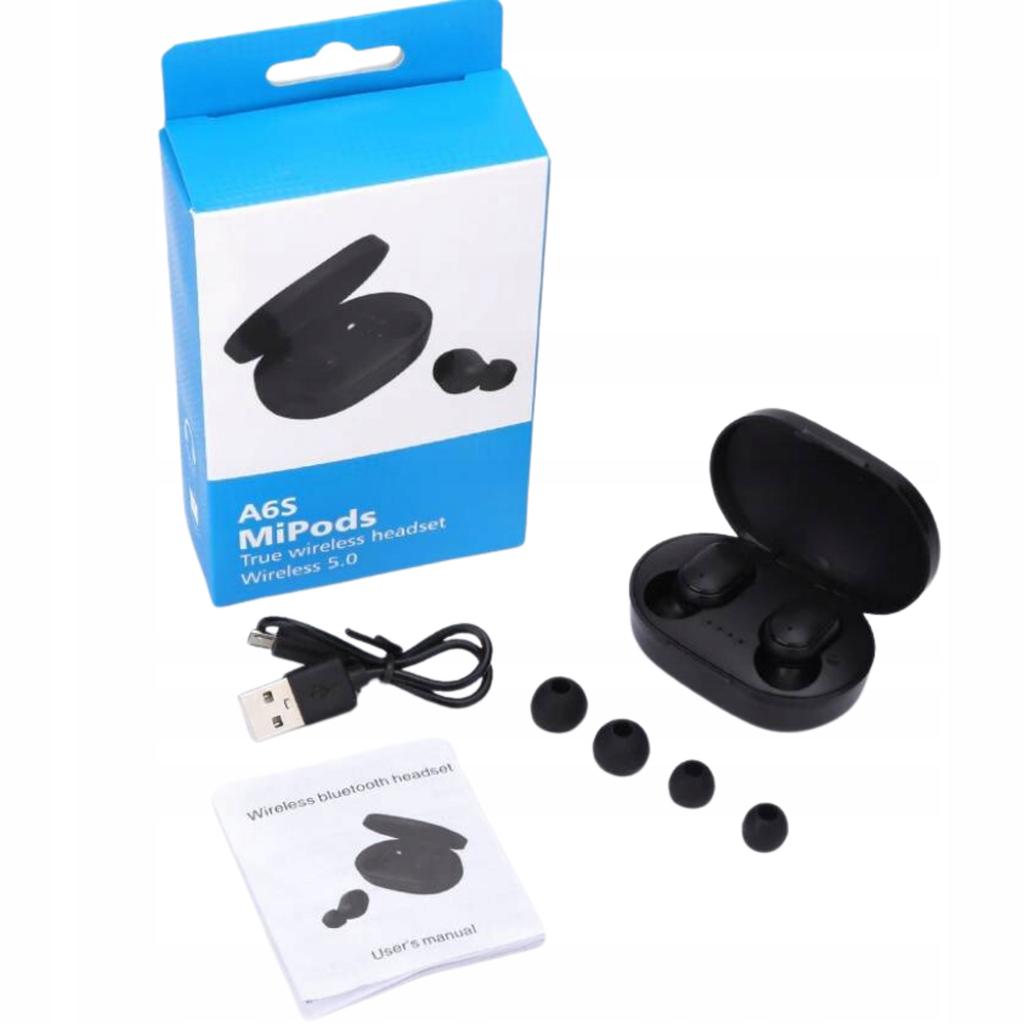 Wireless Bluetooth Earbuds Pods Headphones Microphone + Powerbank