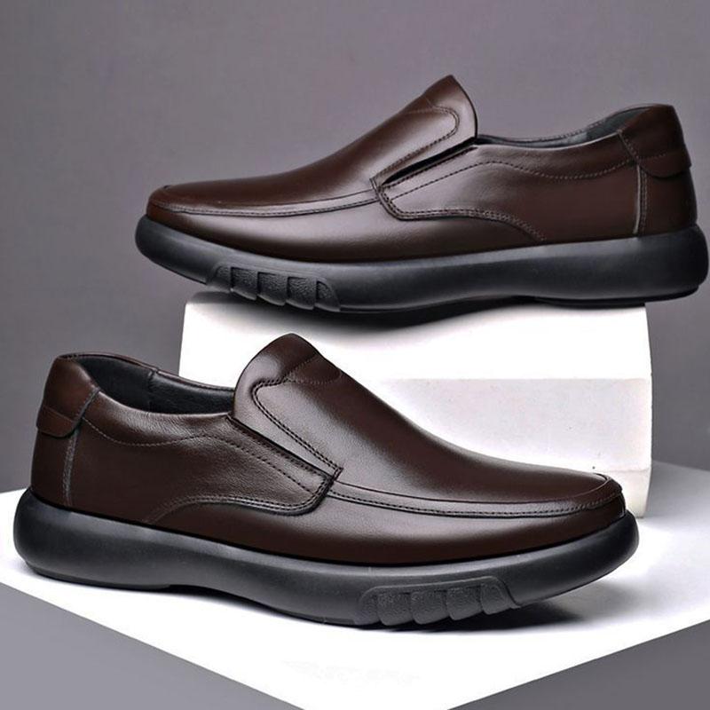 Pánské boty Ležérní značka léto Pánské mokasíny z pravé kůže Pohodlné nazouvací boty