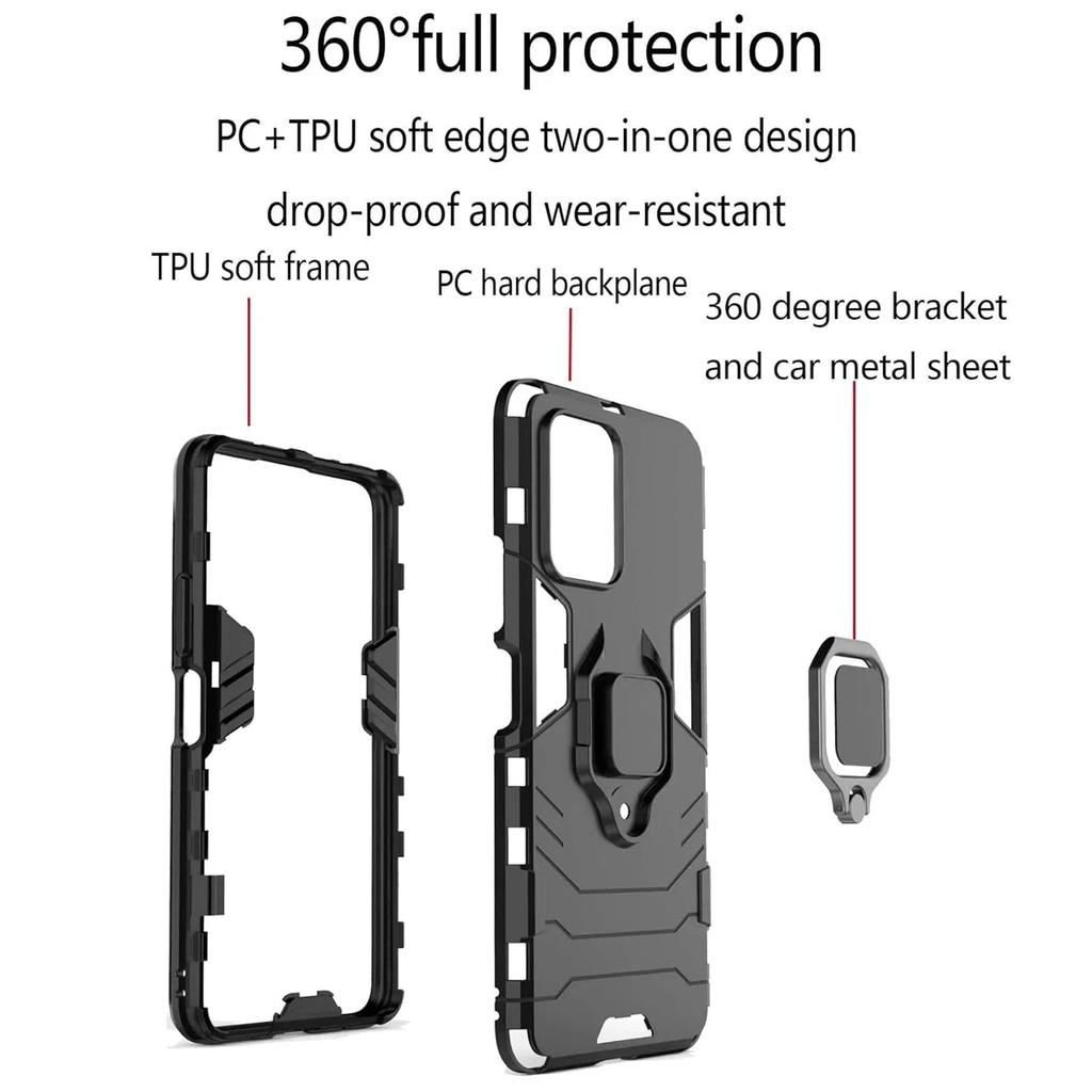 Kickstand Phone Case For Xiaomi Poco X7 Pro Cover With Ring Magnetic Bracket Shell Fundas Coque