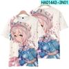 Hololive VTuber Nakiri Ayame Shirakami Fubuki T-shirts 3D Print Kid Anime Tee Men Women Short sleeve Top Harajuku O-Neck T shirt