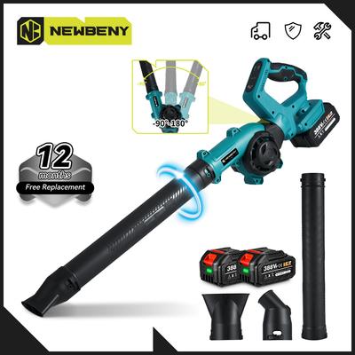 NEWBENY Cordless Electric Air Blower 3 Gear Ρύθμιση περιστροφής 270° Cordless Leaf Snow Cleannig Tool for Makita 18V-21V Battery