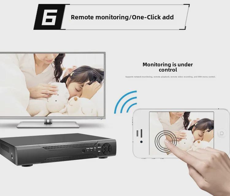 DVR coaxial AHD 5 en 1 Xiongmai, 8 canaux avec BNC, pour enregistrement sur disque dur