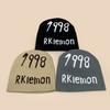 Autumn And Winter Simple Jacquard 1998 Letter Knitted Hat For Men And Women Warm Casual Cold Hat Pullover Hat