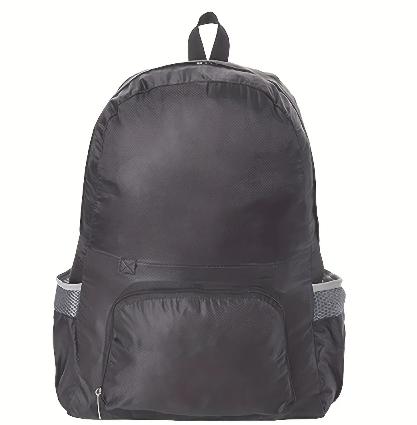 Polyester lightweight waterproof backpack dual-purpose folding backpack men and women hiking portable skin bag чёрный