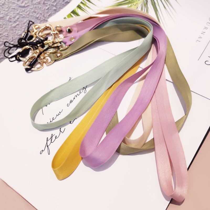2 Stück Pfirsichherz-Schnalle Handy-Lanyard Lang Abnehmbare Schnalle Gurtband Seil Schlüssel Arbeitsausweis Kartenhülle Lanyard