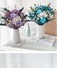 Immortal Rose & Eucalyptus Bouquet: Dried Hydrangea, Baby's Breath, Crystal Grass for Home Decoration & Living Room Arrangement