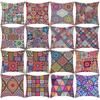 Spliced Colorful Mandala Traditional Ethnic Pattern Car Throw Pillows, Sofa Bay Window Pillow Covers and Cushions
