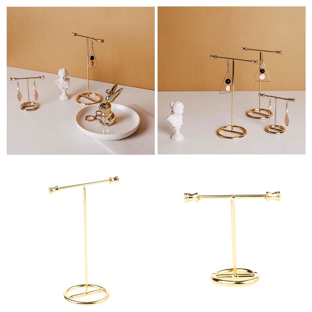 2x Metal Jewelry Organizer Shelf Earring Display Rack