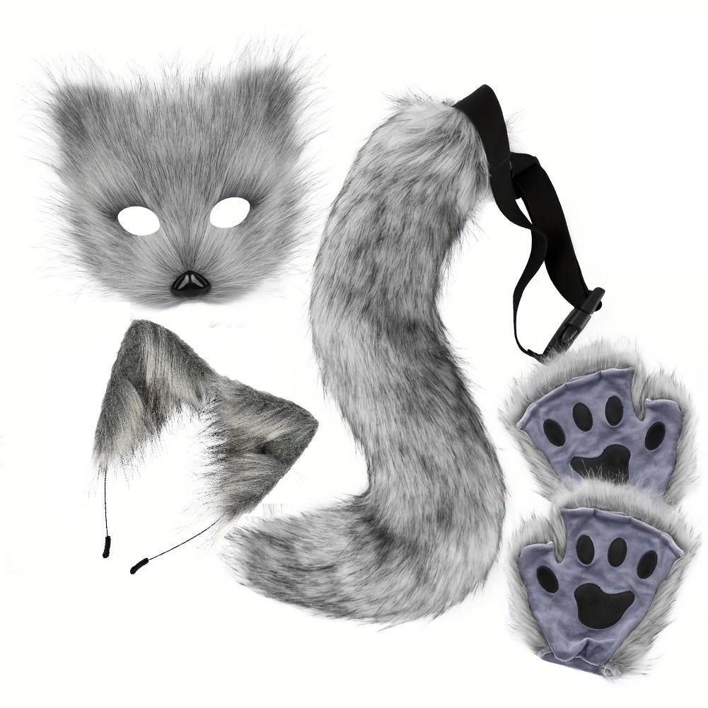 4-piece Cute Fox Role Playing Accessories Set - Great for Halloween and Christmas Masquerades, Halloween Costume