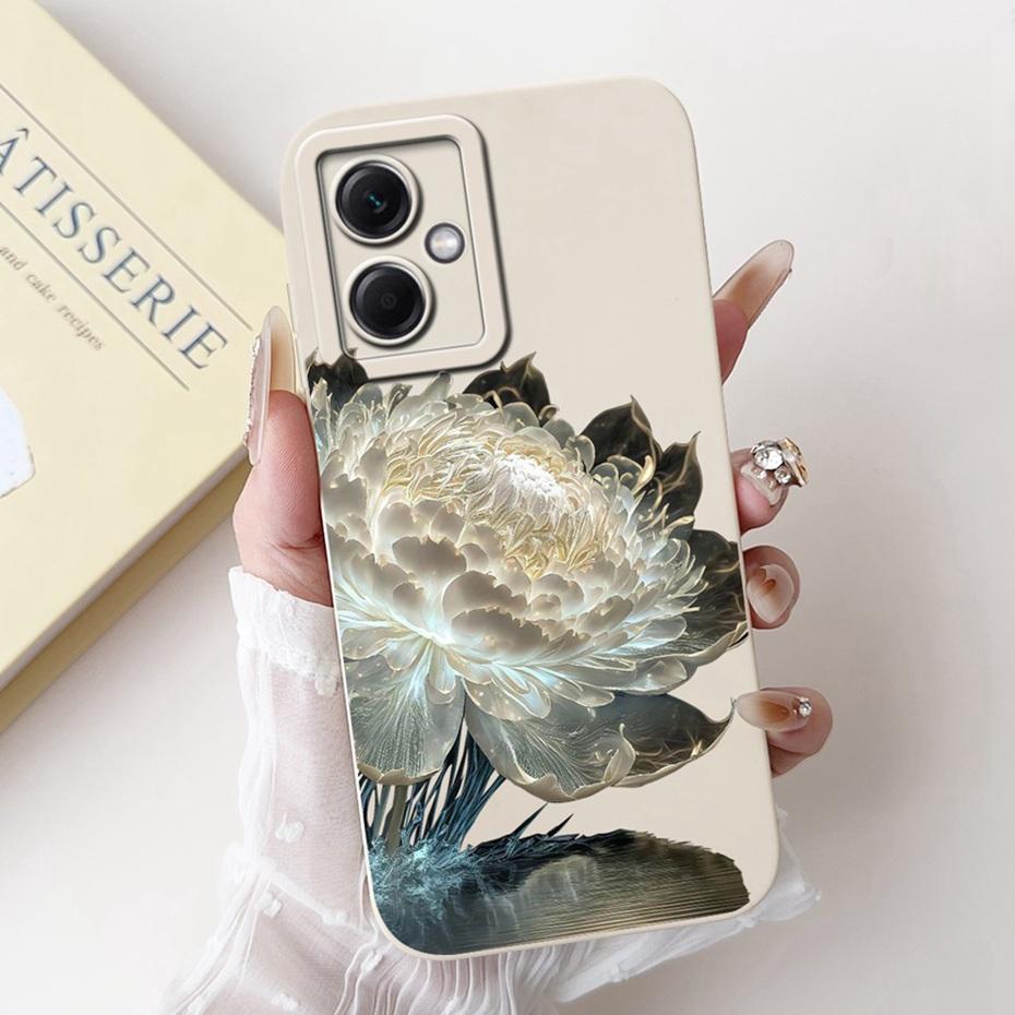 Beautiful Floral Phone Case For Xiaomi Redmi Note 12 5G Soft Silicone Shockproof Cases For Redmi Note 12 Pro Note12 5G Bumpers