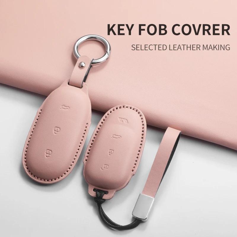 For Lixiang L9 L8 L7 L6 Remote Control Protect Cover Durable Accessories Pu Leather Car Key Case Cover