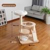 Dienmern Solid Wood Multi-Layer Cat Tree with Condo