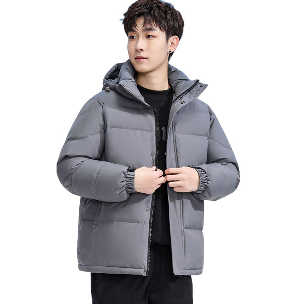 

Aaronlive Down and Solid Winter Plus Sizes for and Outdoor Size L Men s Jacket, Lightweight, Thick, Windproof, Warm, Color, Wear, Available, Casual,