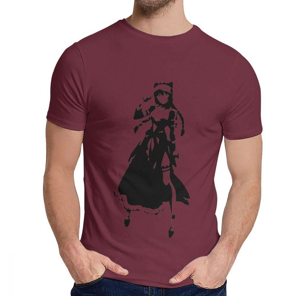 Overlord Lupusregina Beta Anime T-Shirt Lässig O-Ausschnitt 100% Baumwolle Große Größen T-Shirt